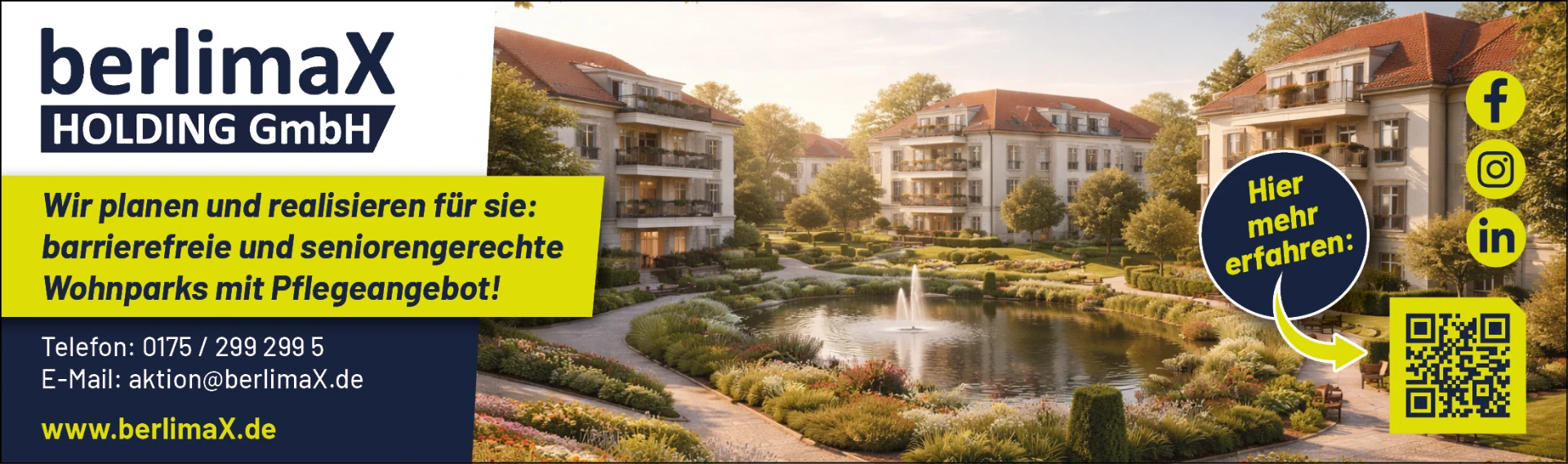 berlimaX Holding GmbH – barrierefreie und seniorengerechte Wohnparks